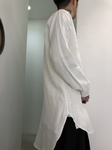 TROVE / MAALARI LONG SHIRT / WHITE - LAD MUSICIAN・A.F ARTEFACT