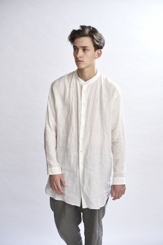 TROVE / MAALARI LONG SHIRT / WHITE - LAD MUSICIAN・A.F ARTEFACT