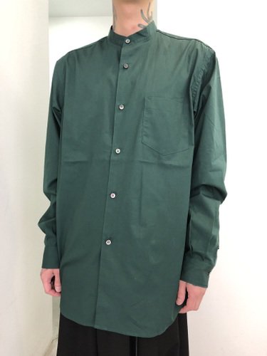 VICTIM / BAND COLLAR SHIRTS / GREEN - LAD MUSICIAN・A.F ARTEFACT