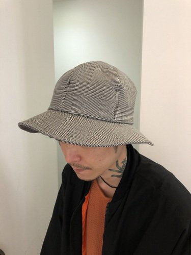 VICTIM×CA4LA / BIG CHECK HAT / GRAY - LAD MUSICIAN・A.F ARTEFACT