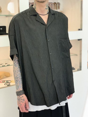 TROVE / VALO WIDE SHIRT / CHARCOAL - LAD MUSICIAN・A.F ARTEFACT