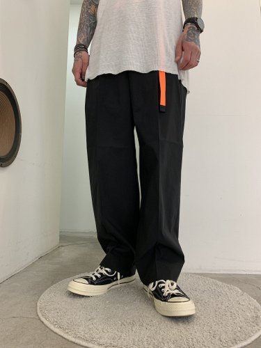 VICTIM / WIDE EASY PANTS / BLACK - LAD MUSICIAN・A.F ARTEFACT・my