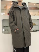 my beautiful landlet / horse cloth down hooded coat / Charcoal
