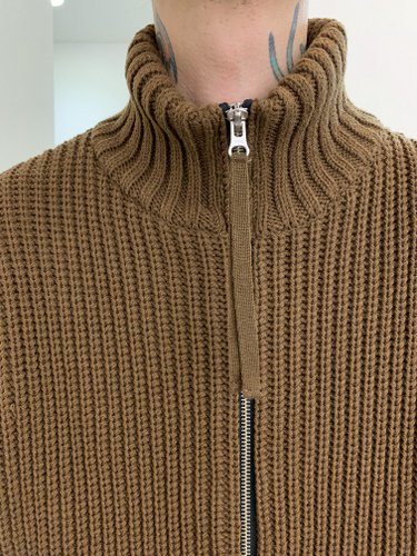 VICTIM / ZIP UP KNIT / BROWN - LAD MUSICIAN・A.F ARTEFACT・my beautiful  landlet・VOAAOV・VICTIM・GARNI等の通販 | 鳥取県米子市のセレクトショップ、サイコボックス＜＜Psychobox＞＞