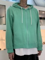 VOAAOV / cotton hoodie parka / Green