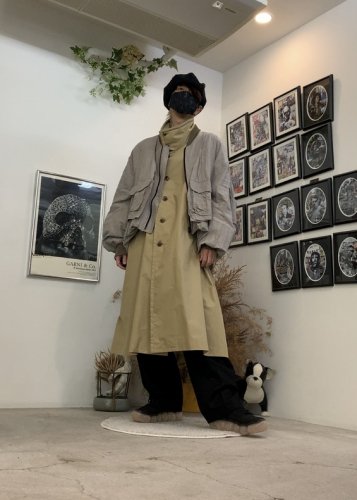 VOAAOV / linen rayerd wide blouson / Gray - LAD MUSICIAN・A.F