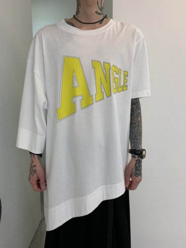 ANREALAGE / SIDE ANGLE PRINT TEE SHIRT / White - LAD MUSICIAN・A.F