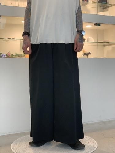 春夏新色】 LAD MUSICIAN 2Tuck Cropped Wide Slacks - パンツ