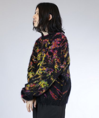 Iroquois / 280200：TIE DYE JQ KNIT / BLACK - LAD MUSICIAN・A.F