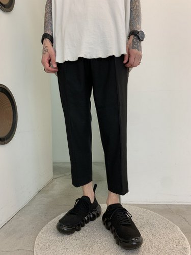 VICTIM / ANKLE EASY SLACKS / BLACK ※在庫はお問い合わせ下さい - LAD