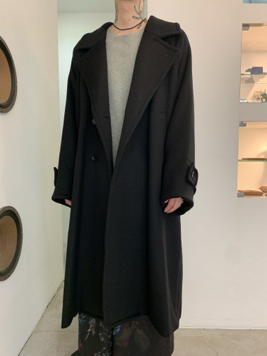 VOAAOV / soft wool beaver long coat / Black - LAD MUSICIAN・A.F