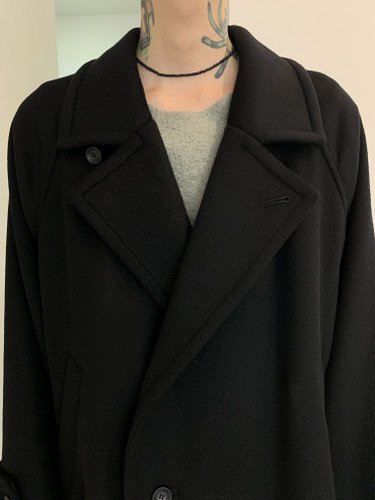 VOAAOV / soft wool beaver long coat / Black - LAD MUSICIAN・A.F