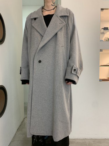 VOAAOV / soft wool beaver long coat / Gray - LAD MUSICIAN・A.F