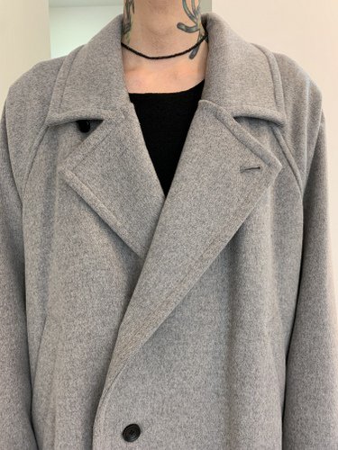 VOAAOV / soft wool beaver long coat / Gray - LAD MUSICIAN・A.F