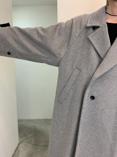 VOAAOV / soft wool beaver long coat / Gray - LAD MUSICIAN・A.F