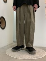 VOAAOV / washing corduroy wide pants / Gray
