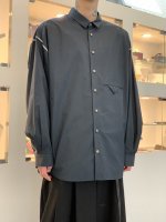 VOAAOV / Organic Cotton Broad Big shirt / Black - LAD MUSICIAN