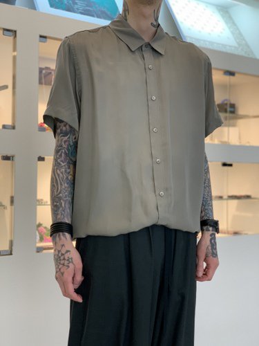 VOAAOV / CUPRO DYED TWILL H/S SHIRTS / Gray - LAD MUSICIAN・A.F