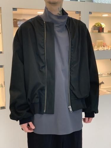 LAD MUSICIAN / 30/1 GABARDINE MA-1 / BLACK - LAD MUSICIAN・A.F 