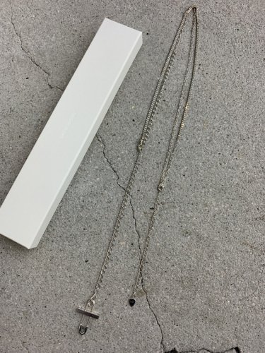 LAD MUSICIAN / SAFETY PIN CROSS NECKLACE 1 / DARK SILVER - LAD ...