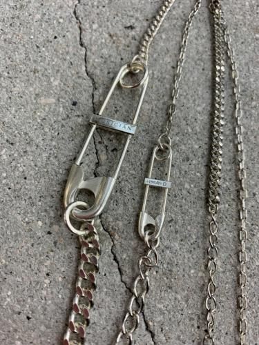アクセサリー LAD MUSICIAN / SAFETY PIN CROSS NECKLACE Amazon.com: Black Cross Pendant Necklace Stainless Steel