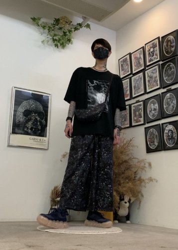 LAD MUSICIAN / WOOL GABA FLOWER WIDE / BLACK PURPLE - LAD MUSICIAN・A.F  ARTEFACT・my beautiful landlet・VOAAOV・VICTIM・GARNI等の通販 |  鳥取県米子市のセレクトショップ、サイコボックス＜＜Psychobox＞＞