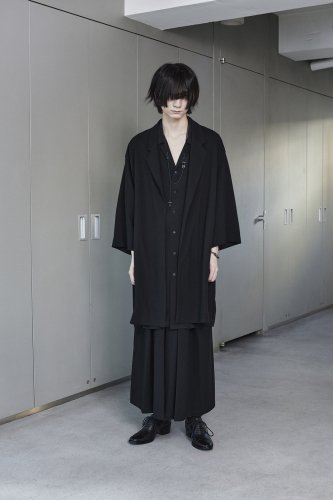 LAD MUSICIAN / 40/1 T-CLOTH HAKAMA / BLACK - LAD MUSICIAN・A.F