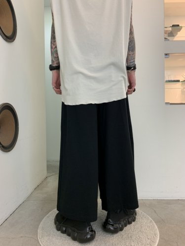 LAD MUSICIAN / 40/1 T-CLOTH HAKAMA / BLACK - LAD MUSICIAN・A.F