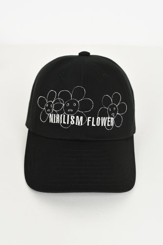 LAD MUSICIAN / NIHILISM FLOWER CAP / BLACK - LAD MUSICIAN・A.F