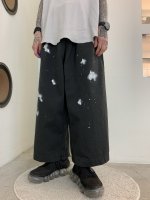 <img class='new_mark_img1' src='https://img.shop-pro.jp/img/new/icons20.gif' style='border:none;display:inline;margin:0px;padding:0px;width:auto;' />my beautiful landlet / CHINO TUCK WIDE PANTS (PAINT) / Charcoal