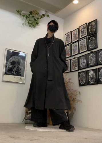 VOAAOV / Vintage Wool Wide Long Coat / Olive - LAD MUSICIAN・A.F ...