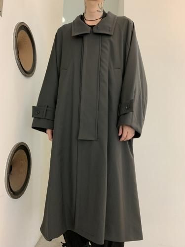 VOAAOV / Vintage Wool Wide Long Coat / Olive - LAD MUSICIAN・A.F 