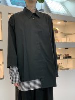 WIZZARD / DOCKING LAYERED SHIRTS COAT / ALL BLACK - LAD MUSICIAN