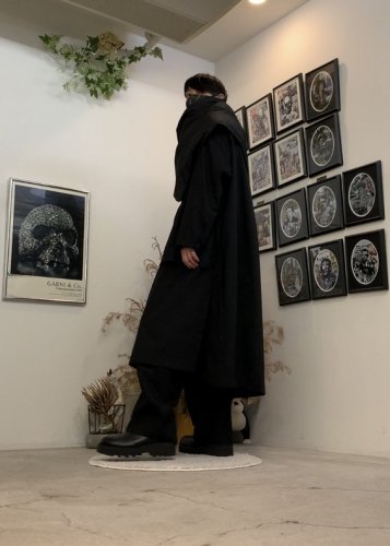 WIZZARD / DOCKING LAYERED SHIRTS COAT / ALL BLACK - LAD MUSICIAN