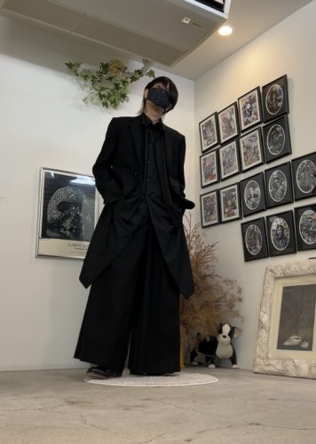 WIZZARD / DOCKING LAYERED SHIRTS COAT / ALL BLACK - LAD MUSICIAN
