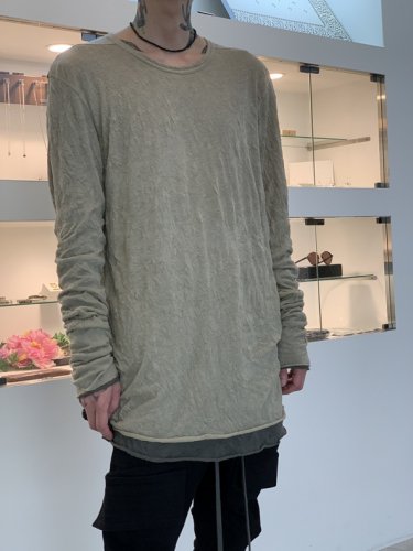 A.F ARTEFACT / Layered Long Sleeve / Brown×Gray - LAD MUSICIAN