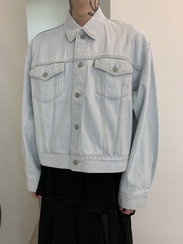 LAD MUSICIAN/ 13.5oz FLAT DENIM BLOUSON - Gジャン/デニムジャケット