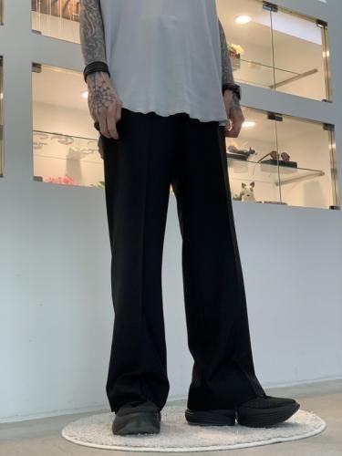 LAD MUSICIAN SLIM FLARE SLACKS ブラック 42 | gulatilaw.com