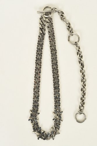 LAD MUSICIAN / BARBED WIRE NECKLACE / DARK SILVER - LAD