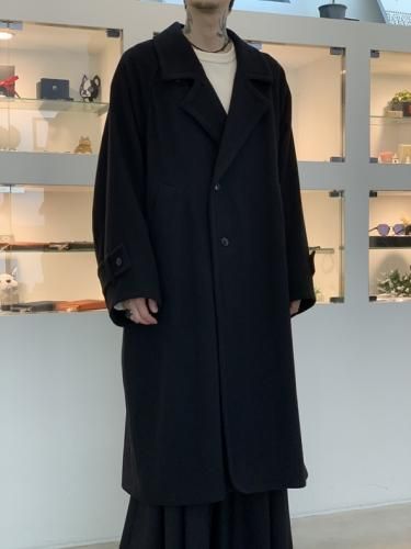 VOAAOV Yabure Oile Cut Wool Long Coat