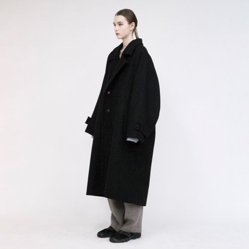 VOAAOV / Yabure Oil Cut Wool Long Coat / Black - LAD MUSICIAN・A.F