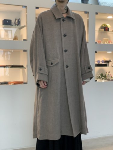 公式通販安い VOAAOV Soft Wool Twill Long Coat ステンカラーコート