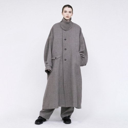 VOAAOV / Soft Wool Twill Long Coat / Beige - LAD MUSICIAN・A.F