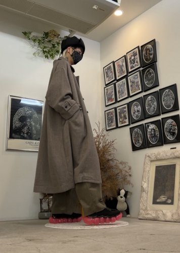 VOAAOV / Soft Wool Twill Long Coat / Beige - LAD MUSICIAN・A.F