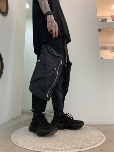 A.F ARTEFACT / Cargo Wide Trousers / Black - LAD MUSICIAN・A.F