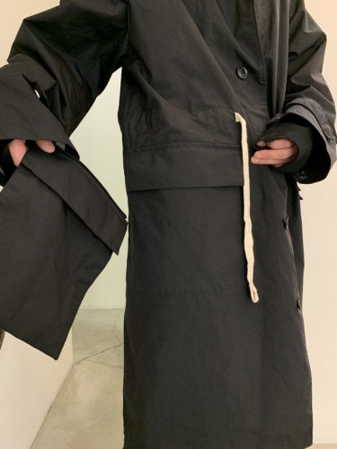 WIZZARD / DOCKING HOODED COAT / BLACK - LAD MUSICIAN・A.F ARTEFACT・my  beautiful landlet・VOAAOV・VICTIM・GARNI等の通販 |  鳥取県米子市のセレクトショップ、サイコボックス＜＜Psychobox＞＞