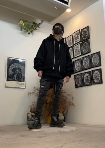 grounds / VORTEX SIDEGORE / BLACK LEATHER×BLACK - LAD MUSICIAN