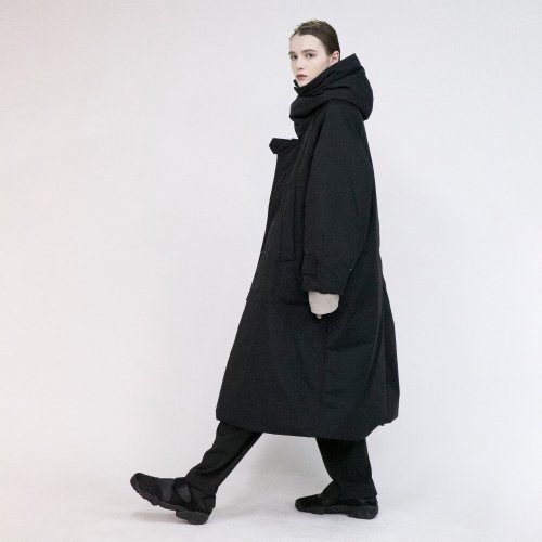 VOAAOV / Nylon High Density Cloth Long Coat / Black - LAD MUSICIAN