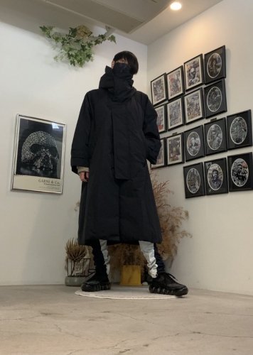 VOAAOV / Nylon High Density Cloth Long Coat / Black - LAD MUSICIAN