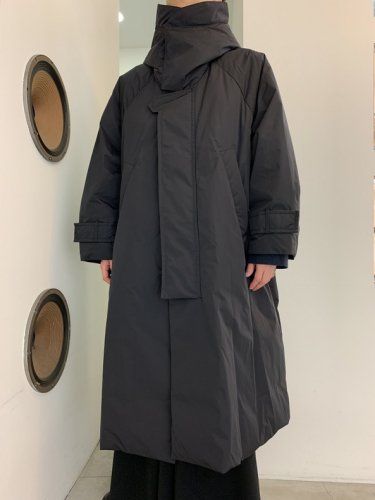 VOAAOV / Nylon High Density Cloth Long Coat / Black - LAD MUSICIAN